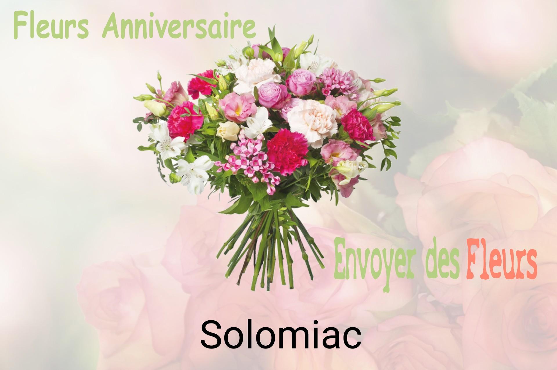 Bouquet de fleurs d’anniversaire livré à Solomiac